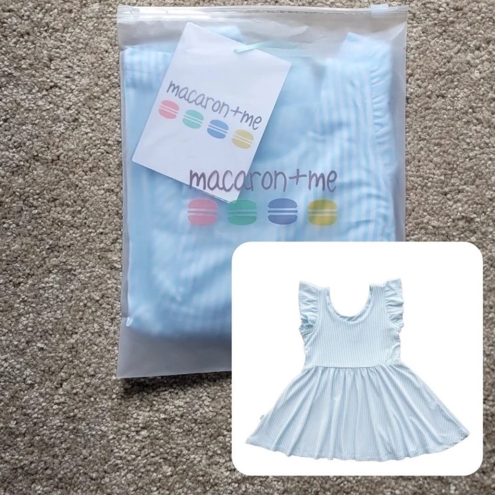 Macaroon + Me Twirl Dress - New In Bag - Bamboo